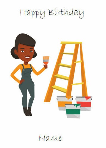 Black female painter - painter, decorator