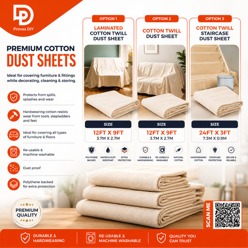 Cotton twill dust - twill, sheets