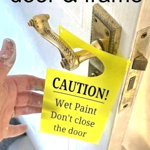 Wet paint door - 5x,
