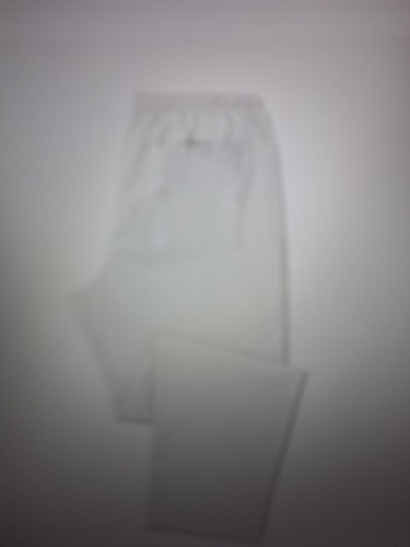 Eb048 white workwear trousers - white,